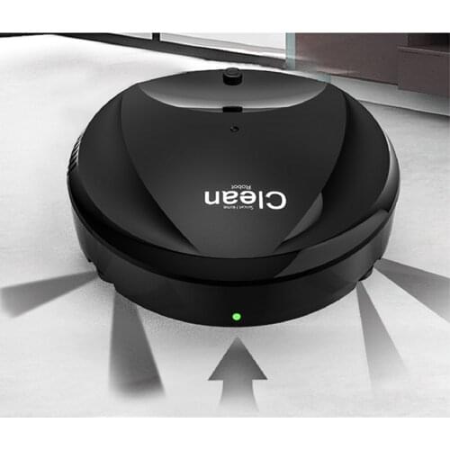 2 in 1 Robot Vacuum Cleaner Mopping Wireless Robotic Collector Low Noise 400ml Dustbin 1500mA for Carpets Cement Floors