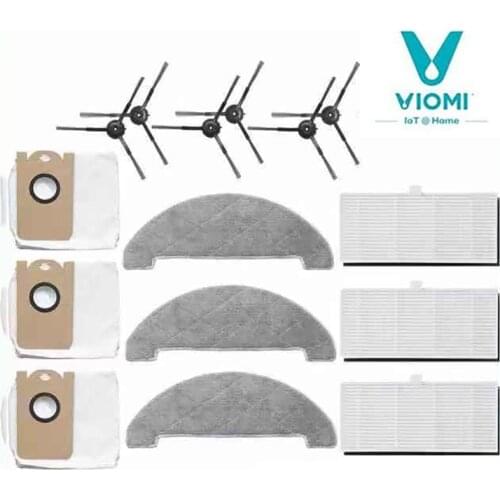 Brush- Filter- Dust Bag- Mop Cloths for XIAOMI VIOMI S9 Robot Vacuum Cleaner Replacement Parts Kit