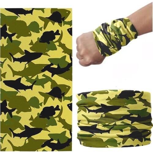 Camouflage Series Scarf Men Motorcycle Headband Neck Gaiter Magic Seamless Tubular Mask Headdress Sunscreen Dustproof Bandana