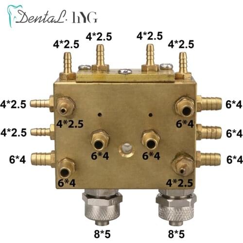 Dental Cabinet Integrated Air Water Chassis Valve Ccompositive valve Copper Air Valve Dental Chair Unit Spare Parts Accessories