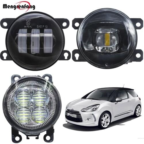 LED Fog Light Assembly For Citroen DS3 2009-2018 Car Front Bumper Lens Fog Lamp DRL Daytime Running Light H11 12V