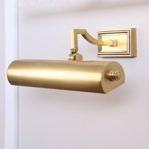 LED wall lamp modern lighting fixture livingroom Indoor lights or Bathroom mirror light Painting lights 110V~220V Brass lamp