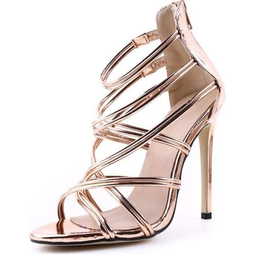 2021 Woman Shoes Summer High Heels Sandals Bridal Wedding Shoes Pointed Toe High Heels Shoes Lady Platform Cross Tie Sandals