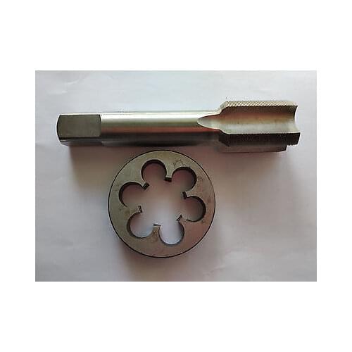 1pc HSS Machine 1 1/4-16 UN Plug Tap and 1pc 1 1/4-16 UN Die Threading Tool