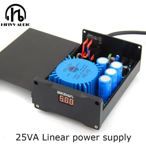 25VA Super linear power 25W USB amp DAC power supply with Voltage digital display DC Linear power supply USB DC 5.5*2.1mm