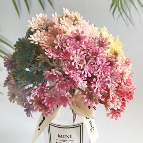 3pcs New artificial plant multicolor plant fake flower potted home garden decoration party hotel decoration