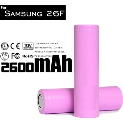 30pcs Wholesale for Samsung 18650 li-ion 2600mah 3.7v best price rechargeable batteries