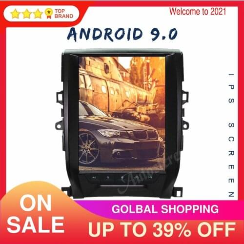 4+128G Android 9 For Toyota Reiz 2010-2013 Tesla Style Car GPS Navigation Carplay Headunit Multimedia Player Radio Tape Recorder