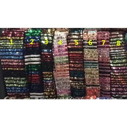 8 colors top quality french embroidered net lace fabric Nigerian wedding lace fabric ZH-9418 with sequins