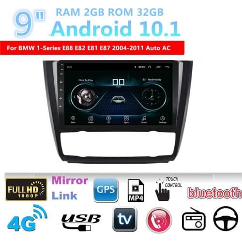 9" HD Car Stereo Radio GPS Navi 2G+32G For BMW E88 E82 E81 E87 2004-2011 Auto AC with Canbus