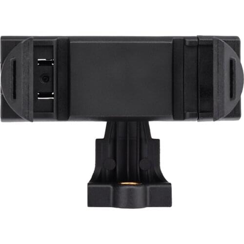 Cell Phone Tripod Mount Adapter Foldable Portable Phone Holder Smartphone Clip with Adjustable Clamp 1/4" Interface Rotatable