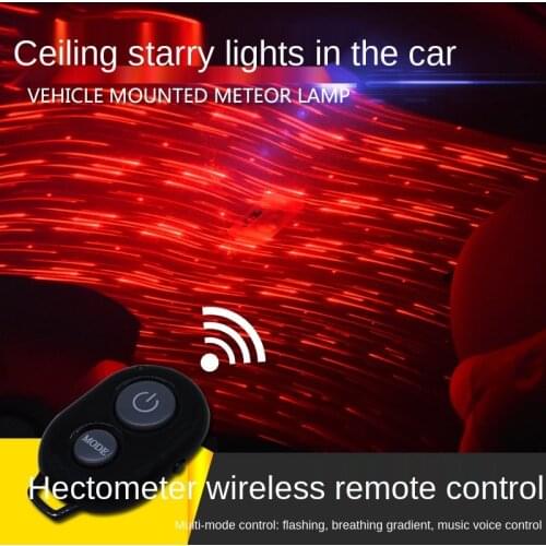 Car USB Ambience Light Roof Star Light Voice-Controlled Breathing Wireless Car Projection Starry Sky Atmosphere Light