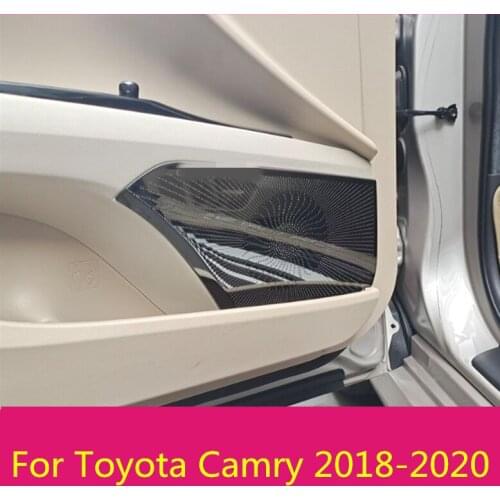 For Toyota Camry 8th Sedan 2018-2020 car styling speaker decoration sound paste decoration Sequin loudspeaker Net cover