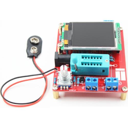 Finished GM328 Transistor Tester LCR Diode Capacitance ESR meter PWM Square wave Signal Generator with European power and shell