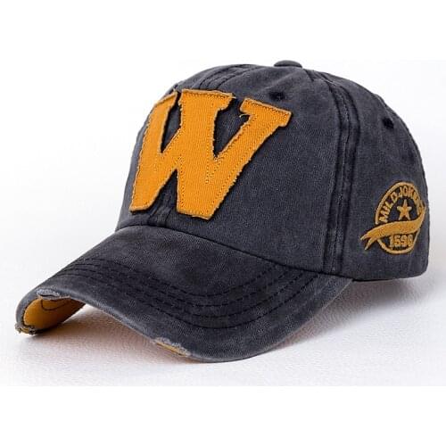 Cotton Casual Embroidery Letter W Baseball Cap For Men Women Snapback Sports Caps Bone Outdoor Hat The Letter Baseball Cap