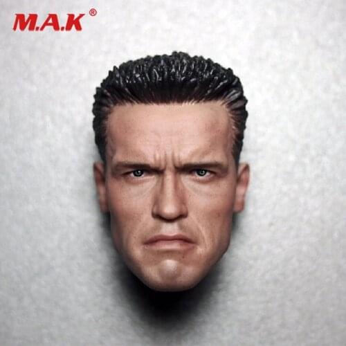 Collection 1/6 scale Arnold Schwarzenegger head sculpt head carving model Terminator 2 T800 12" for 12" inches action figure