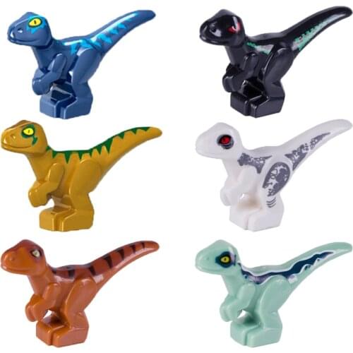 Jurassic World Park Dinosaur Building Blocks Animal Model Toy for Children Easter Egg City Action Figure Accessory Food Blocks