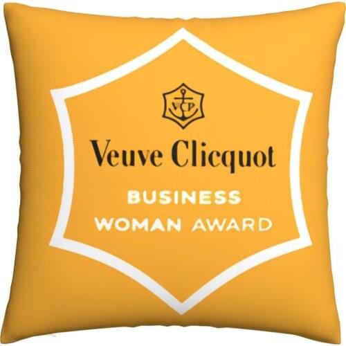 Veuve Clicquot Champagne Design Throw Pillow Cover Square Cushion Case for Car Sofa Bed Home (Without inner cushion)_g02