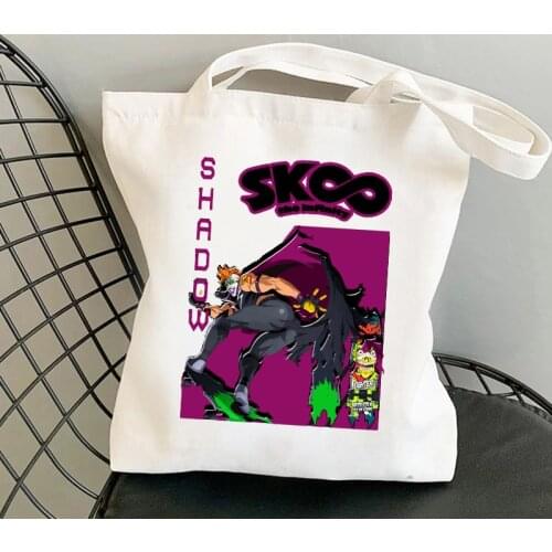 SK8 The Infinity Reusable Shopping Bag Women Tote Bag Shopper Shoulder Handbag Harajuku Vintage Travel Teacher Student Book