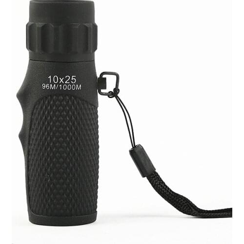 Handheld 20x25 Monocular Telescope Black HD lll Night Version Optical Monoculars Outdoor Camping Hiking Pocket Telescope