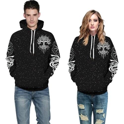 Viking Odin Armor Tattoo Totem 3D Printed Men Women Hoodies Harajuku Punk Hooded Sweatshirt Unisex Sudadera Hombre Pullover Tops