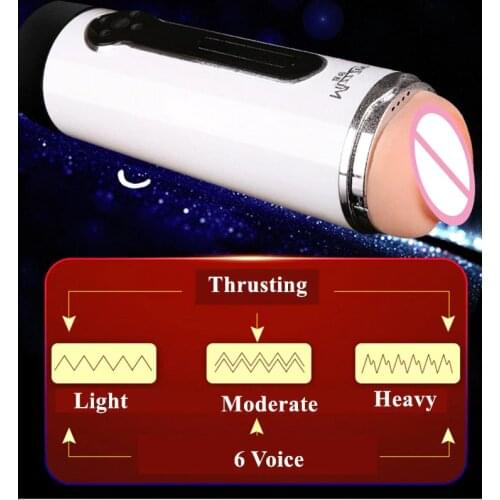 MizzZee Male Masturbator Vibrator Sex For Man Vagina Penis Dildo Cock Cover Stimulator Faked Pussy Smart Vibrating Sucking Cups