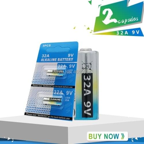 2pcs 32A 9V Primary Dry Batteries L822 LR32 29A High Quality Access Control Talking pen Batteries Drop shipping