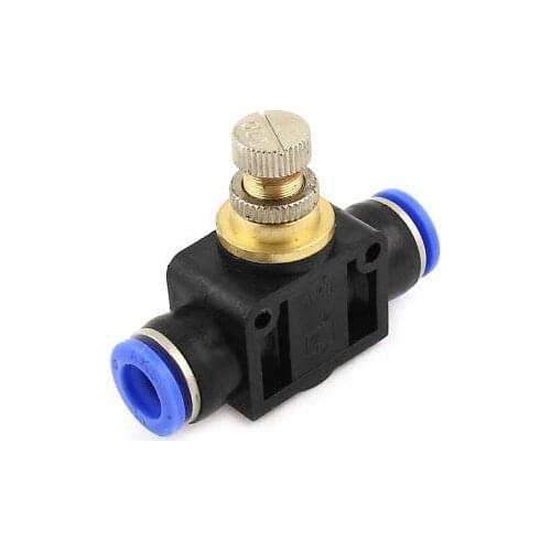 10mm to 10mm Plastic Push in Pipe Straight Quick Fittings Speed Controller