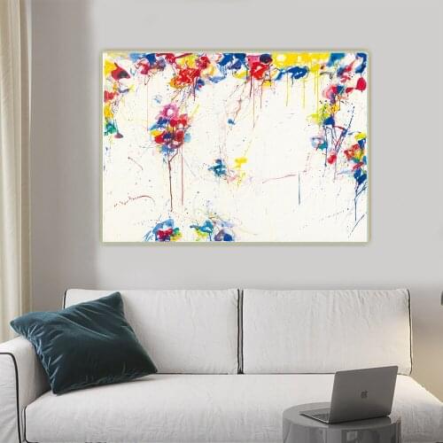 Sam Francis《Trace, 1956》Abstract Canvas Oil Painting Artwork Poster Picture Wall Hanging Decor Home Living Room Decoration