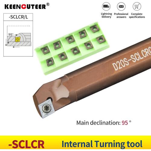 SCLCR S07K S08K S12M D06K D14N D25S-SCLCR06/09 lathe cutter tool cnc Spring steel shockproof plus hardness CCMT Carbide Inserts