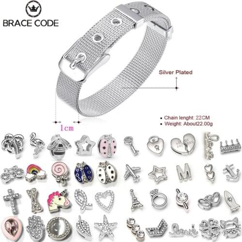New Fashion Silver color 10mm Mesh Bracelet & Accessories, Enjoy DIY Handmade Fun Fit Original Fine Strap Bangle Charm Gift