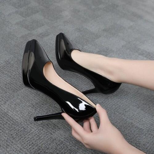 Womens Pumps Shoes Sexy Thin Heel High Heels 12CM Pointed Pumps Women Shoes Platform Wedding Shoes Party Shoes 2021