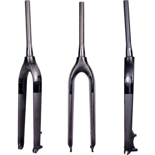 Costelo Carbon Fiber MTB Bicycle Front Fork 29er Mountain Bike Rigid Front Fork Bicycle Parts Bicycle Quick Release