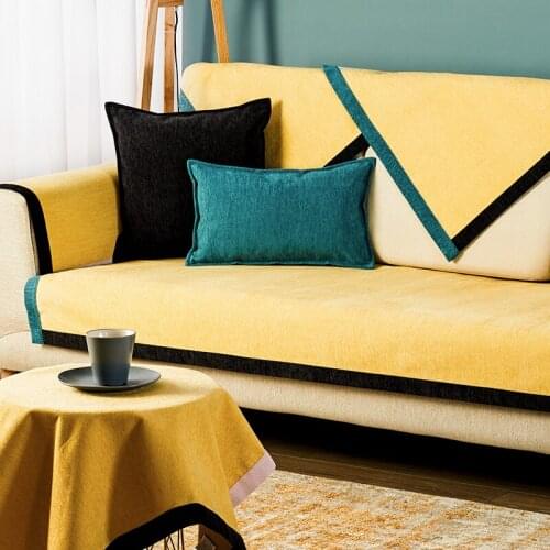 High Quality Chenille Decorative Sofa Towels Cushions Corner Sofa Towel For Sectional Sofa Home Textiles Almofadas Mats Pads Dec