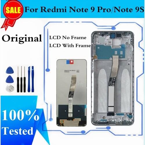 LCD For Xiaomi Redmi Note 9 Pro LCD Screen Display Touch Screen Digitizer For Xiaomi Redmi Note 9S Display Replacement