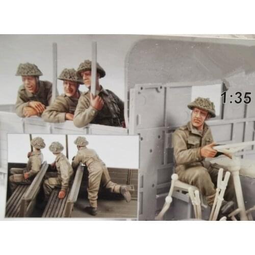 1/35 Resin Figure Model Kit Unassambled Unpainted 1047(4 figures)