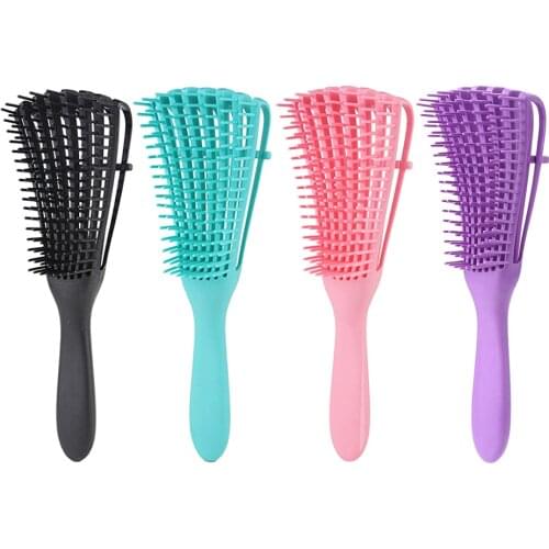 1Pcs Octopus Detangling Comb Dry Wet Curly Hair Anti Static Ribs Hair Brush Comb Scalp Massage Brushes Bathroom Accessories