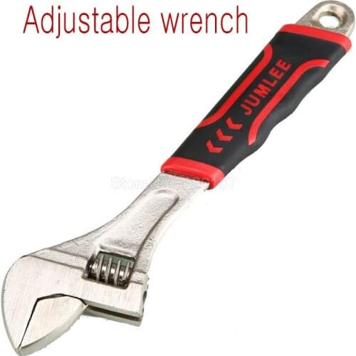 1Pcs Adjustable Wrench Multi-functional Spanner Plastic Handle Wrenches Auto Mechanic Repairing Tools Open End Spanners