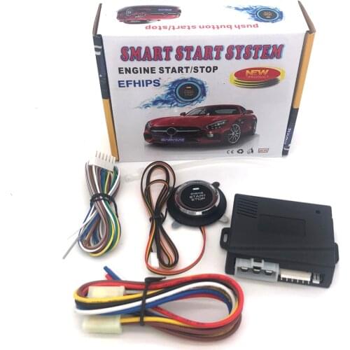12V Universal Auto Car Keyless Entry Start System Car Alarm PKE Remote System One Start Stop Engine Push Button