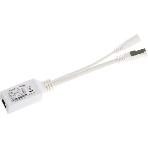 12V -56V Gigabit PoE Injector cable Poe Splitter Poe Injector Shielded RJ45 connector for MikroTik other PoE Products