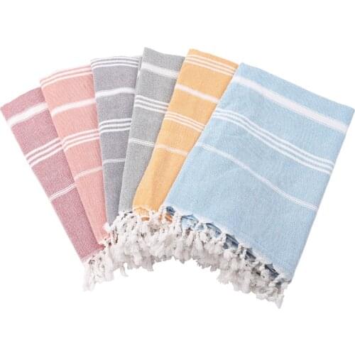 4pcs/lot Turkish Cotton Bath Beach Spa Sauna Hammam Yoga Gym Hamam Hand Towel Fouta Peshtemal Pestemal Blanket 100x180cm