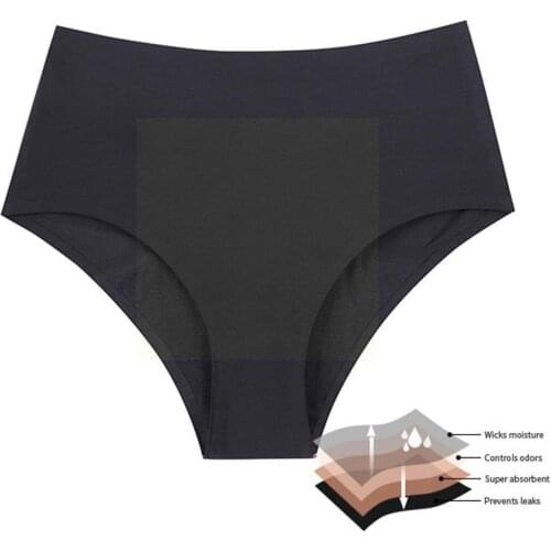 4-layer Menstrual Panties Period Reusable Briefs Underwear Incontinence Heavy Leakproof Lingerie Absorbent I9J1