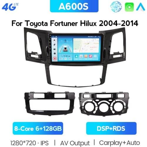 NAVITREE 2Din Android 10 Car Radio Player For Toyota Fortuner Hilux 2007 2008 2012 2014 2015 Multimedia Video Gps Navigation DVD