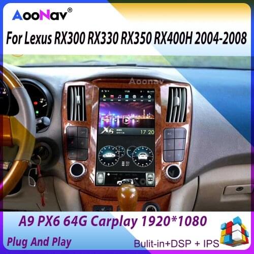 1920*1080 Vertical Screen GPS Car Audio For Lexus RX 300 RX300 Class 2003+ Car Multimedia Player Autoradio Wireless Carplay