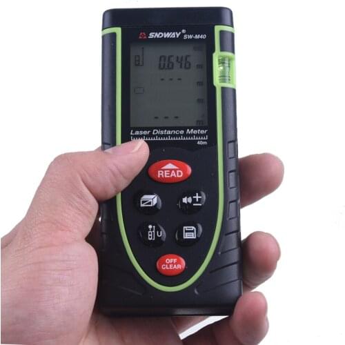 SW-M40 -0.05 40m Digital Laser distance meter Rangefinder Range finder Tape measure Area/volume tool