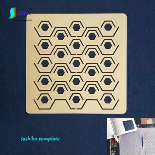 Cheap 6 Styles Home Make Diy Sashiko Accessories Big Size Grid Rule Transparent Acrylic Sashiko Embroidery Template A0498L