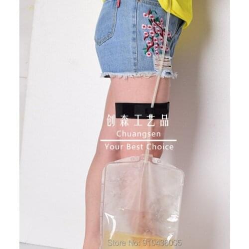 Catheter Fixator Elastic Comfortable External Durable Urine Bag Leg Holder Fixation Band Fixation Strap Fixator,Catheter Leg
