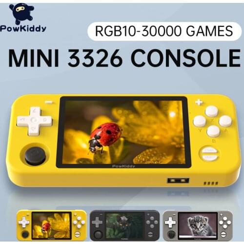 POWKIDDY RGB10 Game Console 30000+Retro Classic Game Handheld Childrens Toy Gift Portable Emulator Console Player Video Game