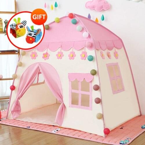 Play House Cabana Infantil Kids Indoor And Outdoor Castle Tipi Baby Princess Game Teepee For Kids Tent Gifts