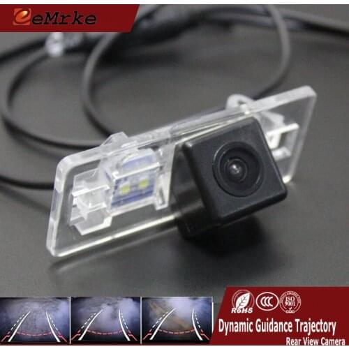 EEMRKE Dynamic Trajectory Move Parking Line Camera Car Rearview Reversing Tracks Camera for Audi A5 S5 8T/8F A6 S6 RS6 A7 4G Q5